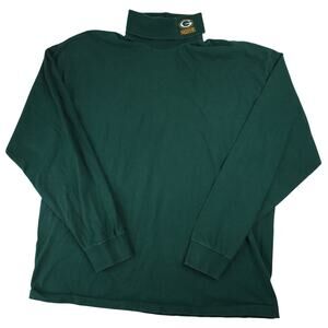 Vintage 90s NFL of Fox Greenbay Packers Moc Neck T Shirt